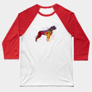 American Bulldog  in watercolor Baseball T-Shirt